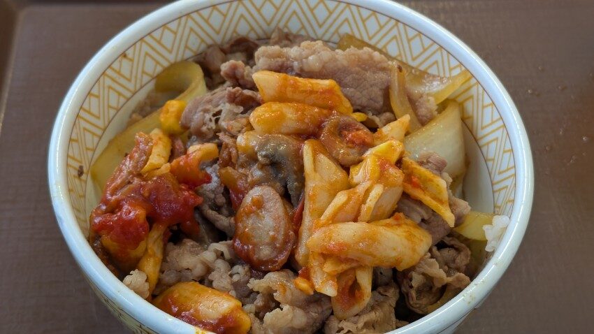 すき家 ナポリタン牛丼